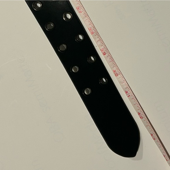 5 genuine leather high quality Italian Ralph Lauren Allsaints Chain Belts black - Picture 7 of 12